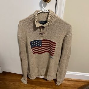 Polo Ralph Lauren Cotton Linen USA Pullover